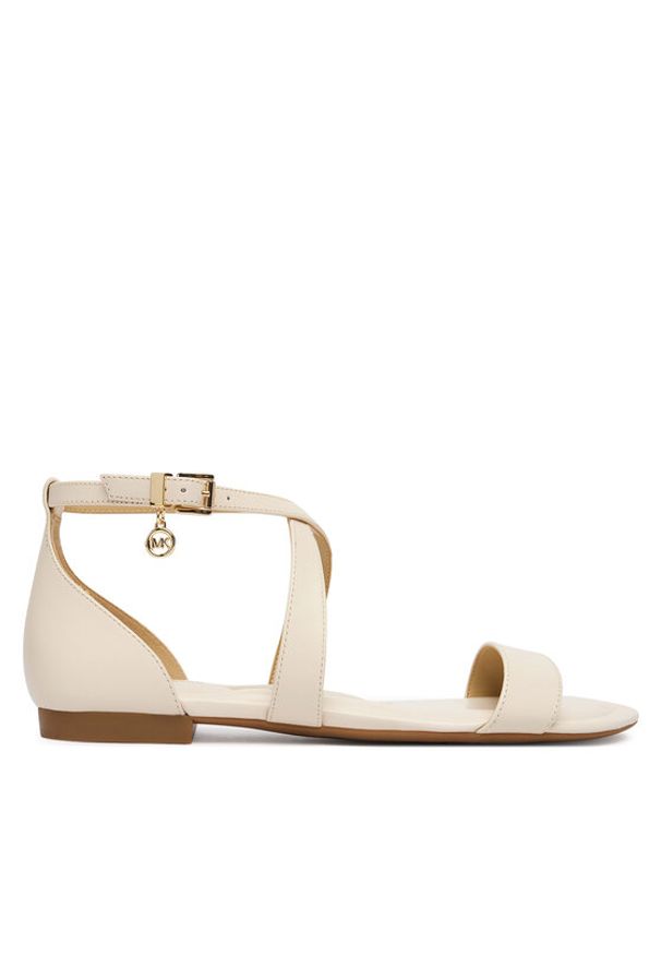 MICHAEL Michael Kors Sandały Alexa Flex Flat 40S6AXFS1L Écru. Materiał: skóra