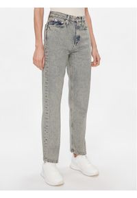 Calvin Klein Jeans Jeansy High Rise Straight J20J222455 Granatowy Straight Fit. Kolor: niebieski