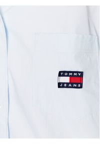 Tommy Jeans Koszula Super DW0DW15199 Niebieski Oversize. Kolor: niebieski. Materiał: bawełna