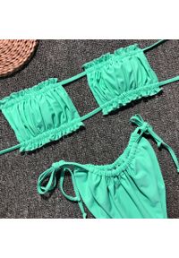 Intica - Bikini bandeau z regulowanymi ramiączkami na lato Jozien. Kolor: różowy. Materiał: materiał #11