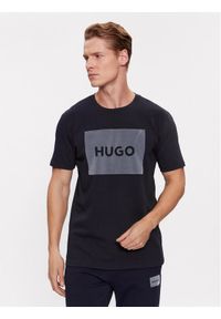 Hugo T-Shirt Dulive_V 50501004 Granatowy Regular Fit. Kolor: niebieski. Materiał: bawełna