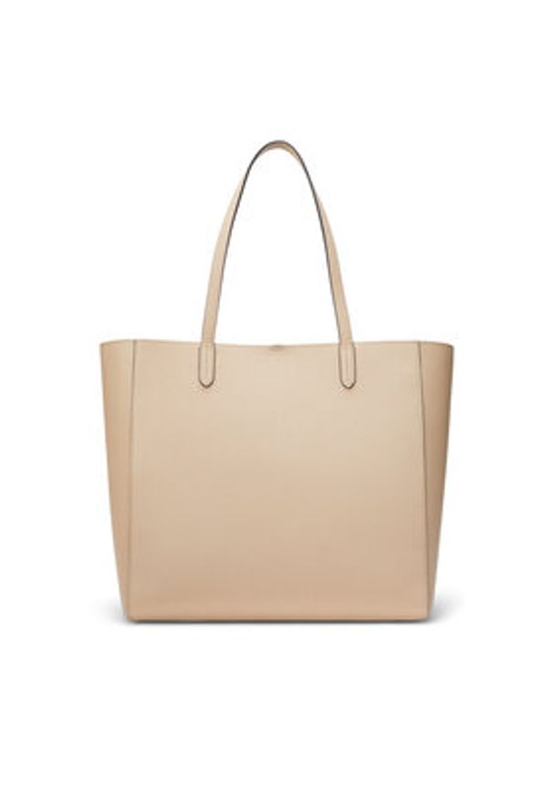 Lauren Ralph Lauren - LAUREN RALPH LAUREN Torebka Cameryn 431960183004 Beżowy. Kolor: beżowy. Materiał: skórzane