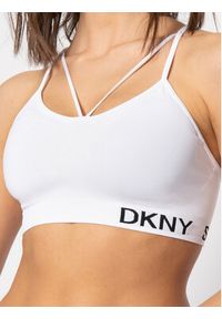 DKNY Sport Biustonosz top DP8T5475 Biały. Kolor: biały. Materiał: syntetyk