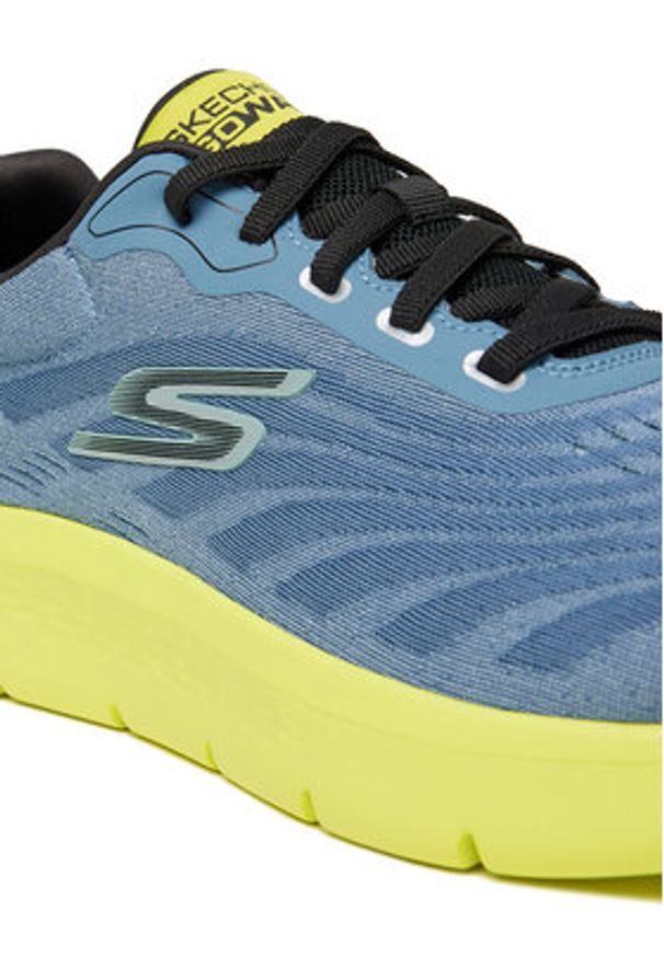 skechers - Skechers Sneakersy Go Walk Flex-Brendon 216687/SLT Niebieski. Kolor: niebieski. Materiał: materiał