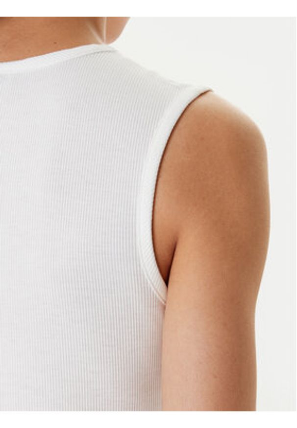 Morgan Top 251-DADILO Biały Slim Fit. Kolor: biały. Materiał: wiskoza