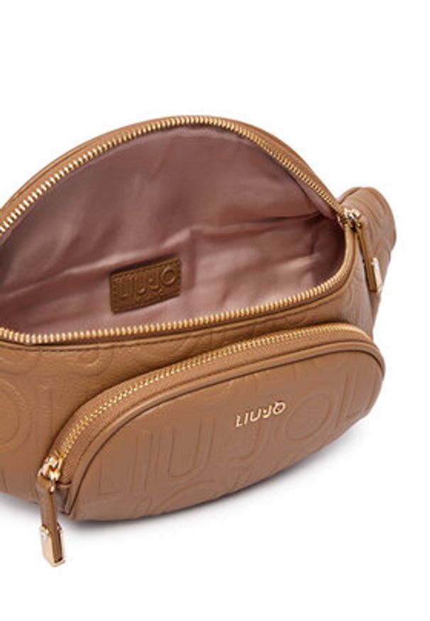Liu Jo Saszetka nerka Esc M Bumbag AF5162 E0538 Beżowy. Kolor: beżowy. Materiał: skóra