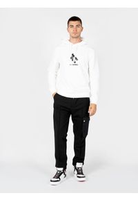 Les Hommes Bluza "Hoodie LH" | LBH1006700P | Mężczyzna | Biały. Kolor: biały. Materiał: bawełna. Długość: długie. Wzór: nadruk