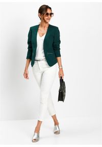 bonprix - Żakiet. Kolor: zielony. Styl: elegancki #3