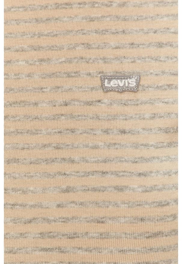 Levi's® - Levi's - Longsleeve. Okazja: na spotkanie biznesowe, na co dzień. Kolor: szary. Długość rękawa: długi rękaw. Wzór: aplikacja. Styl: casual, biznesowy