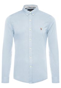 Polo Ralph Lauren Koszula Classics 710767444001 Niebieski Slim Fit. Typ kołnierza: polo. Kolor: niebieski. Materiał: bawełna