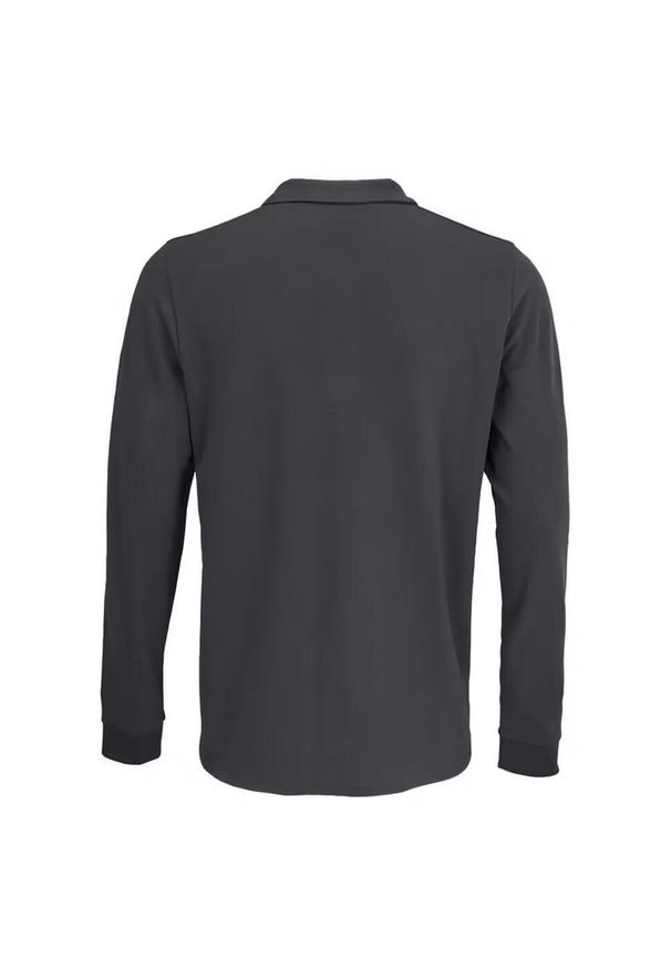 SOL'S - Koszulka Polo Z Długim Rękawem Dla Dorosłych Unisex Polycotton. Okazja: na co dzień. Typ kołnierza: polo. Kolor: szary. Długość rękawa: długi rękaw. Długość: długie. Styl: casual