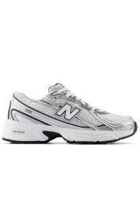 Buty dziecięce New Balance GR740WN - białe. Kolor: biały. Materiał: materiał, syntetyk. Szerokość cholewki: normalna. Sport: turystyka piesza #1