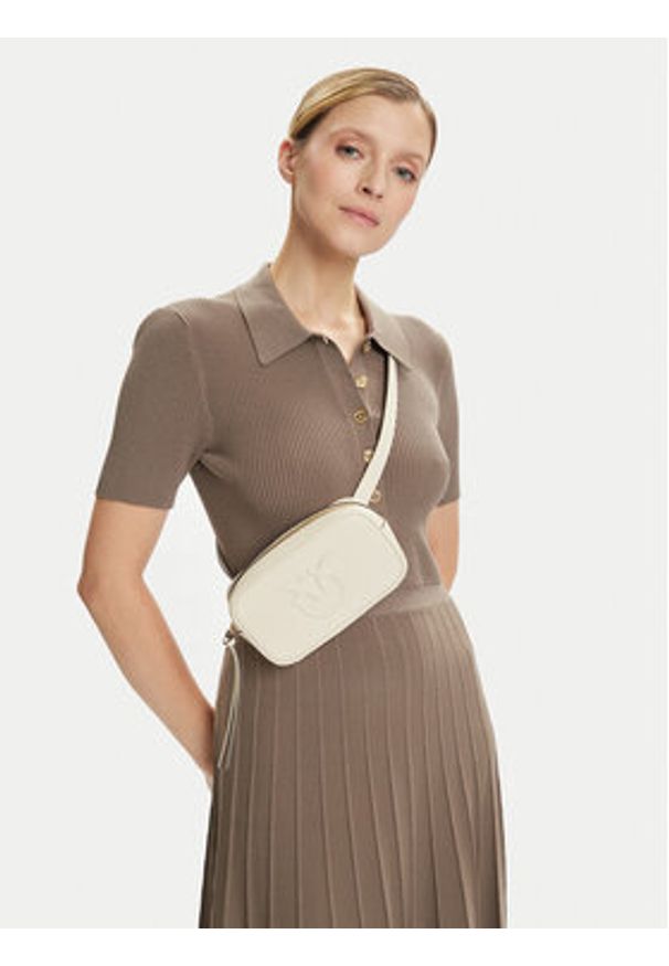 Pinko - PINKO Torebka Pelle Bottalata AI 25-26 PCPL 105354 A29Q Écru. Materiał: skórzane