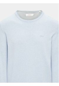s.Oliver Sweter 2152688 Błękitny Regular Fit. Kolor: niebieski. Materiał: bawełna #3