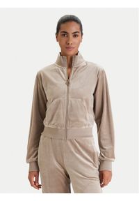 Guess Bluza V3BQ22 K0232 Beżowy Regular Fit. Kolor: beżowy. Materiał: syntetyk #1