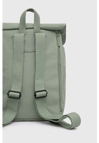 Lefrik plecak kolor zielony mały gładki. Kolor: zielony. Materiał: poliester. Wzór: gładki #4