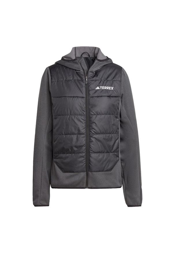 Adidas - Kurtka Terrex Multi Hybrid Insulated Hooded. Kolor: czarny. Materiał: polar, materiał