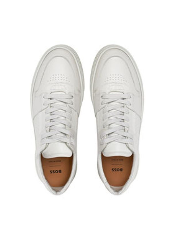 BOSS - Boss Sneakersy Gary Tenn 50512161 Biały. Kolor: biały. Materiał: materiał