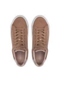Calvin Klein Sneakersy Flatform Cup Lace Up W/Ml HW0HW02282 Brązowy. Kolor: brązowy. Materiał: zamsz, skóra #4