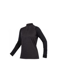 ENDURA - Longsleeve rowerowy damski Endura Singletrack Fleece. Kolor: czarny. Długość rękawa: długi rękaw