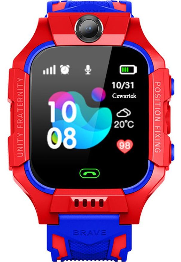 Smartwatch GoGPS K24 Niebieski (K24RD). Rodzaj zegarka: smartwatch. Kolor: niebieski