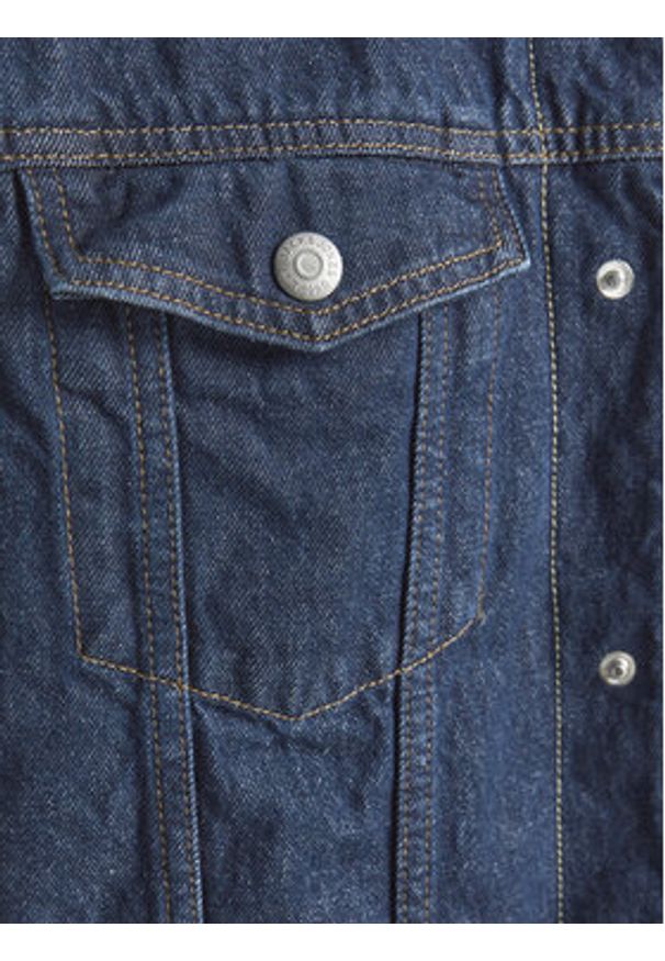 Jack & Jones - Jack&Jones Kurtka jeansowa Jean 12181157 Granatowy Regular Fit. Kolor: niebieski. Materiał: jeans, syntetyk