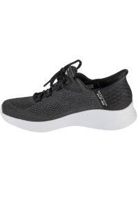 skechers - Buty sportowe Sneakersy damskie, Slip-Ins: Skech-Lite Pro - Natural Beauty. Kolor: czarny. Materiał: syntetyk, materiał. Sport: turystyka piesza