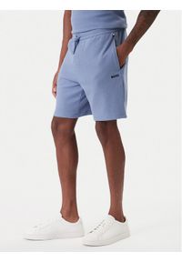 BOSS Szorty sportowe Waffle 50535884 Błękitny Regular Fit. Kolor: niebieski. Materiał: bawełna. Styl: sportowy #1