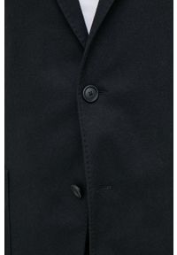BOSS marynarka z domieszką wełny kolor czarny. Okazja: na co dzień. Kolor: czarny. Materiał: wełna. Styl: casual, klasyczny #5