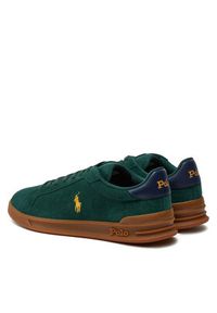 Polo Ralph Lauren Sneakersy 809940313002 Zielony. Kolor: zielony. Materiał: skóra, zamsz