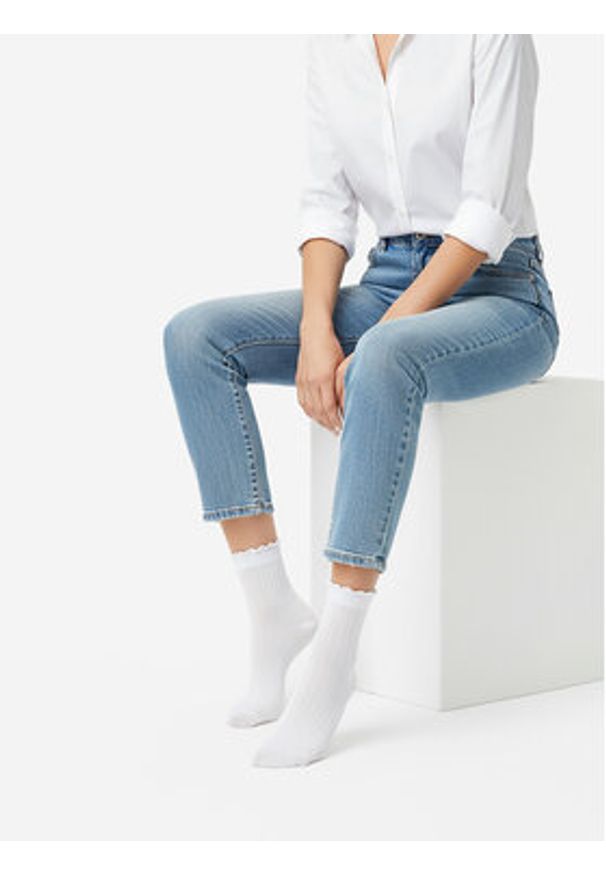 Nine West Skarpety długie CEO_AS_NW_01_Z_AW25 (3-PACK) Biały. Kolor: biały. Materiał: poliamid, nylon