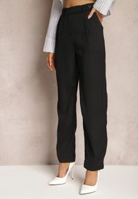 Renee - Czarne Spodnie o Klasycznym Fasonie z Kieszeniami Dracaisa. Kolor: czarny. Styl: klasyczny #2