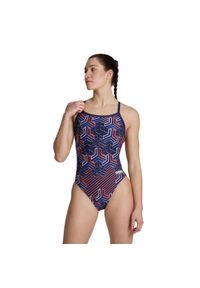 Arena - Strój Kąpielowy Kikko Pro Swimsuit Challen. Kolor: biały, niebieski, czerwony, wielokolorowy
