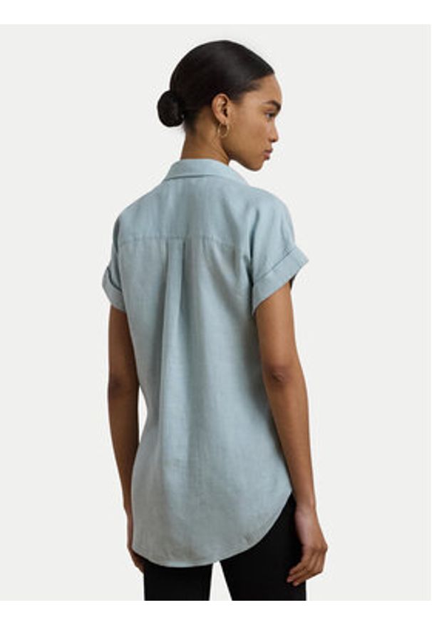 Lauren Ralph Lauren - LAUREN RALPH LAUREN Koszula 200699152054 Błękitny Relaxed Fit. Kolor: niebieski. Materiał: len
