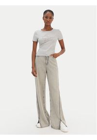 Guess T-Shirt W6RI22 KA0H1 Szary Slim Fit. Kolor: szary. Materiał: bawełna #5