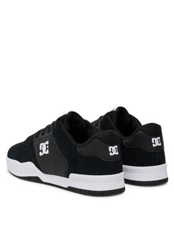 DC Shoes Sneakersy CENTRAL ADYS100551-BKW Czarny. Kolor: czarny. Materiał: zamsz, skóra