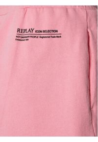 Replay Szorty sportowe W8047B.000.23650P Różowy Regular Fit. Kolor: różowy. Materiał: bawełna #11
