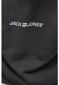Jack & Jones Bluza męska kolor szary z nadrukiem. Kolor: szary. Materiał: dzianina. Wzór: nadruk #5