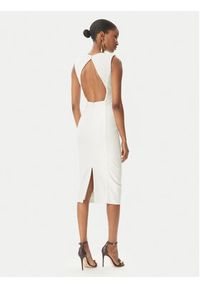 Elisabetta Franchi Sukienka koktajlowa AB76252E2 360 Biały Slim Fit. Kolor: biały. Materiał: wiskoza. Styl: wizytowy #3