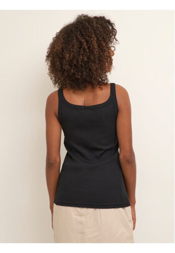 Kaffe Top Carna 10507348 Czarny Shaped Fit. Kolor: czarny. Materiał: bawełna