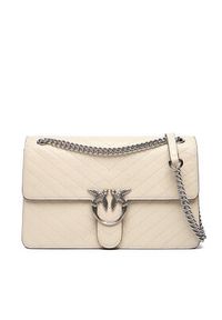Pinko - PINKO Torebka Love One Light Classic AI 25-26 PLTT 106174 A2JC Beżowy. Kolor: beżowy. Materiał: skórzane #4