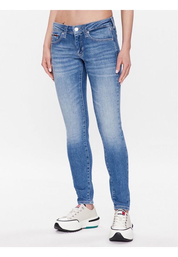 Tommy Jeans Jeansy Sophie DW0DW15735 Niebieski Skinny Fit. Kolor: niebieski