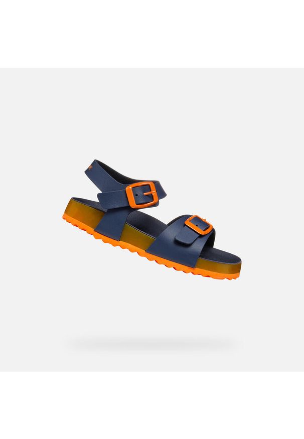 Sandały dla dzieci Geox Ghita C. Kolor: wielokolorowy, niebieski, żółty, pomarańczowy. Sezon: lato. Styl: elegancki