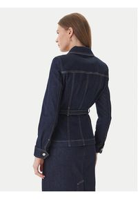 Luisa Spagnoli Kurtka jeansowa Vigana 542808 Granatowy Slim Fit. Kolor: niebieski. Materiał: bawełna #4