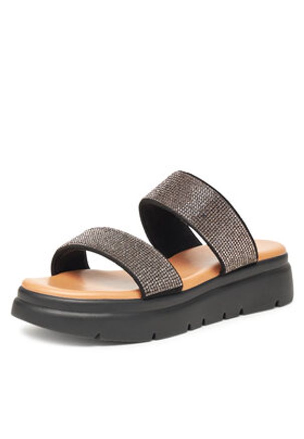 Clara Barson Klapki H3T9409-1 Czarny. Kolor: czarny. Materiał: materiał, syntetyk