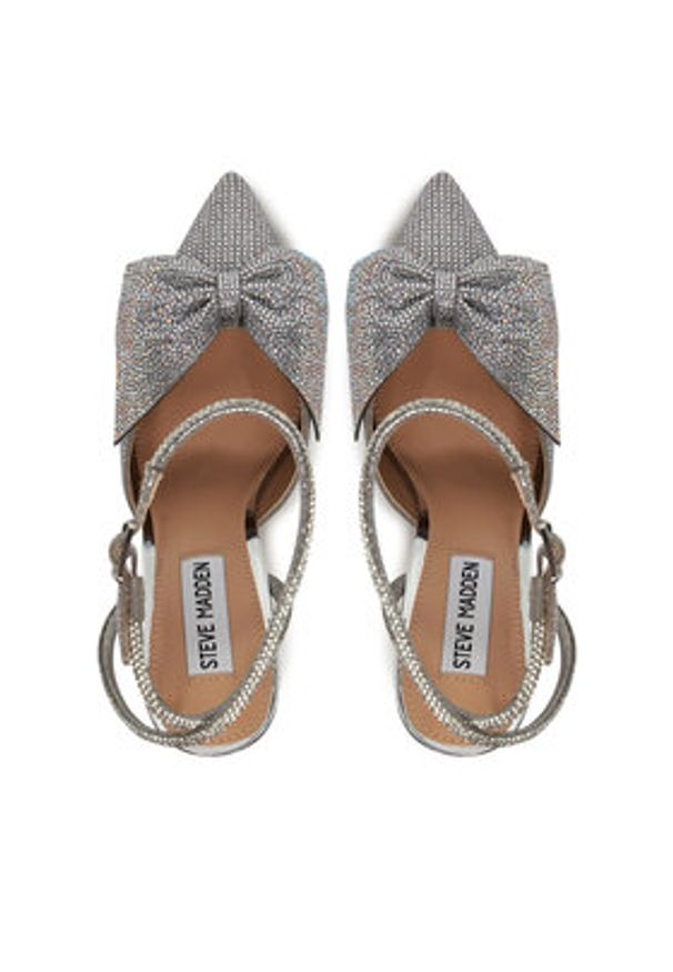 Steve Madden Szpilki Vincentia-R Heeled s SM11003650 Srebrny. Kolor: srebrny. Materiał: materiał. Obcas: na szpilce