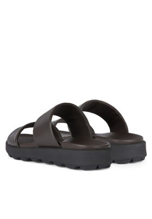 Geox Klapki U Spherica Ec6 U45GWA 00085 C6006 Brązowy. Kolor: brązowy. Materiał: skóra