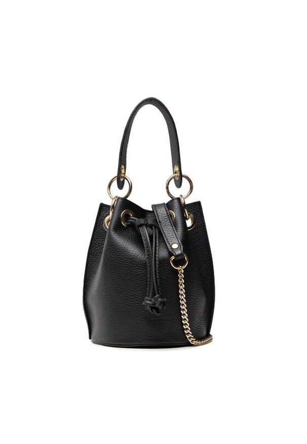 Creole Torebka K10913 Czarny. Kolor: czarny. Materiał: skórzane