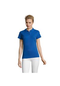 SOL'S - Damska Koszulka Polo Perfect. Typ kołnierza: polo. Kolor: niebieski