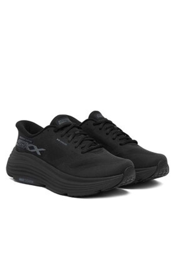 skechers - Skechers Buty do biegania Max Cushioning Endeavour 129473/BBK Czarny. Kolor: czarny. Materiał: materiał